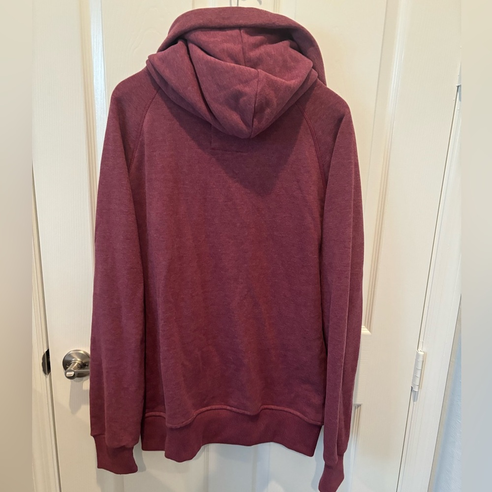 Yazubi men’s XL maroon hooded sweatshirt jacket - Picture 4 of 4